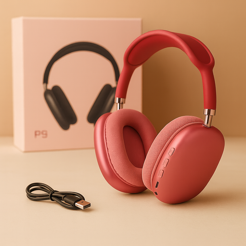 Auriculares Bluetooth Vincha P9S HiFi Metálicos